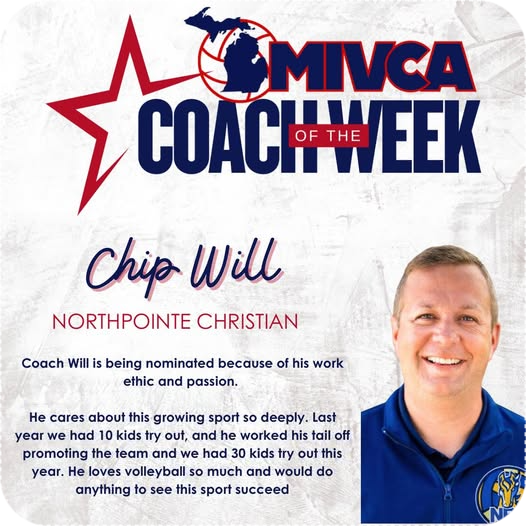 MIVCA Coach of the Week