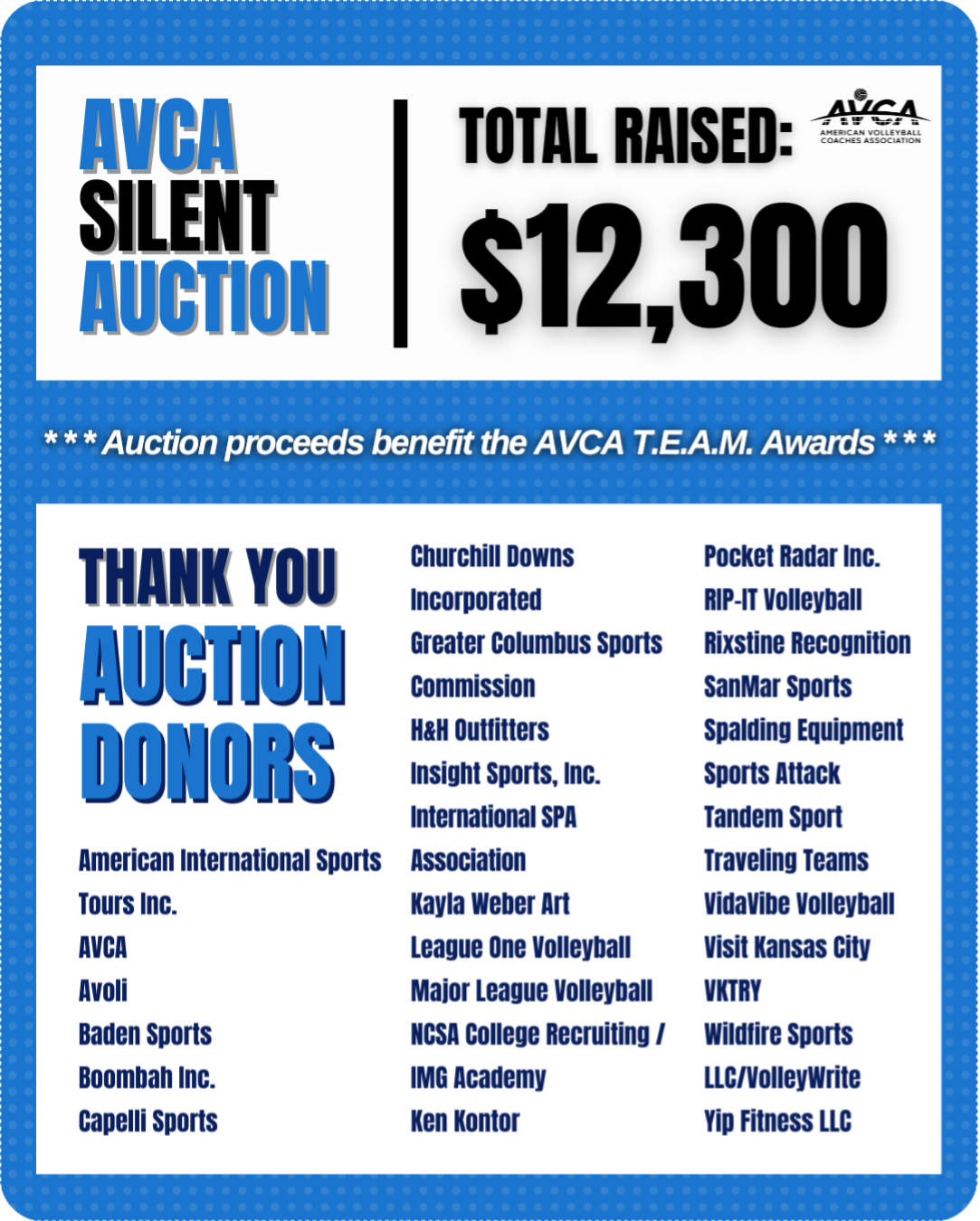 AVCA Silent Auction