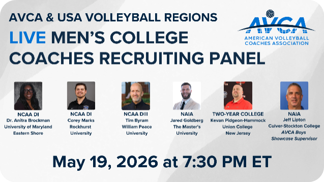AVCA/USAV Men's College Coaches Recruiting Panel